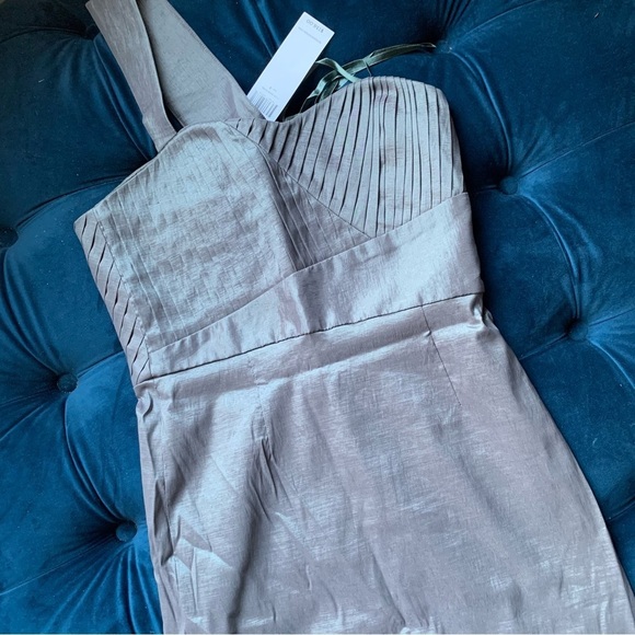 BCBGENERATION GRAY ONE SHOULDER MINI DRESS - Picture 2 of 12